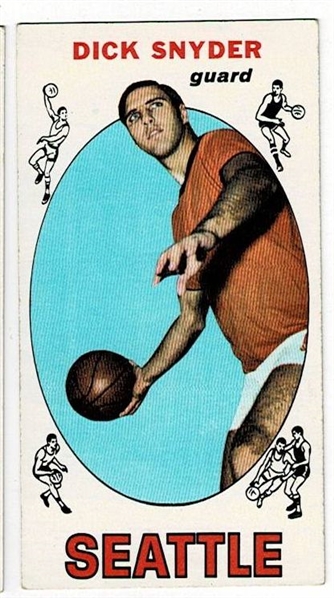 1969 Topps Basketball #73 Dick Snyder - Seattle SuperSonics